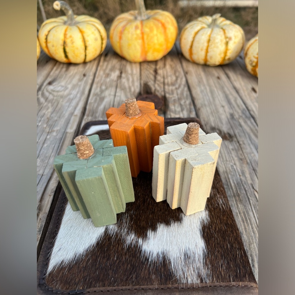 Wooden Pumpkins/Thanksgiving. Fall Decor